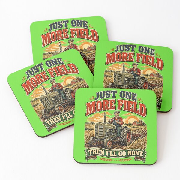 Item preview, Just One More Field Vintage Tractor Farmer designed and sold by Mahilis.