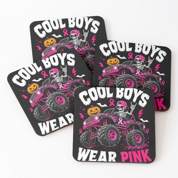 Item preview, Monster Truck Breast Cancer Awareness Boys Wear Pink designed and sold by LouisaOReilly.