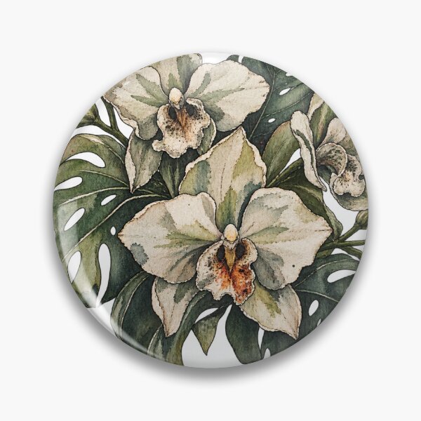 Item preview, Vibrant Tropical Flowers and Leaves in Watercolor designed and sold by Jessie's Palette.