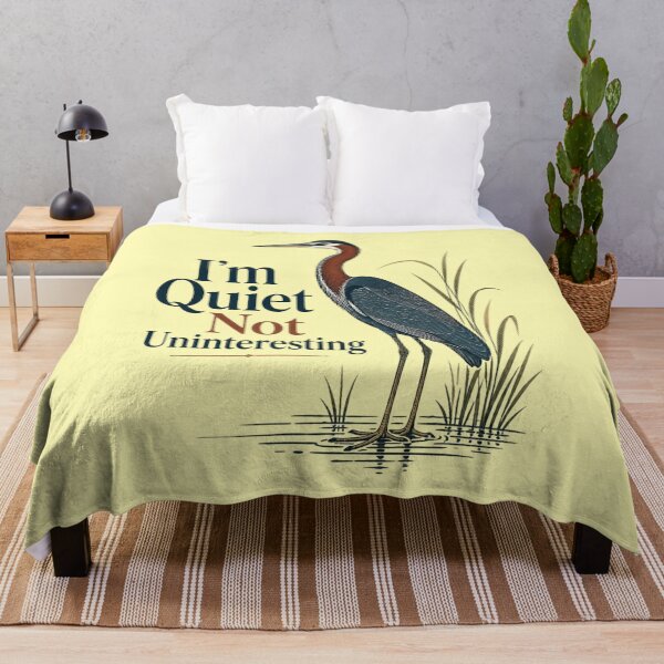 Item preview, Agami Heron Shirt - I'm Quiet Not Uninteresting - Japanese Naturalist Exotic Bird Tee - Introvert Bird Lover Gift designed and sold by Max Store.