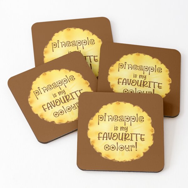 Item preview, Pineapple is my Favourite Colour! (on Brown) designed and sold by PawsitiveMum3.