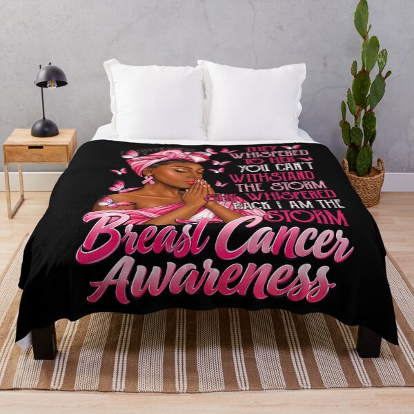 Item preview, Storm Breast Cancer Awareness Afro Women Pink Ribbon designed and sold by Khescoiu.