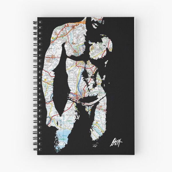 Item preview, Big Muscled Hairy Daddy in Underwear Jockstrap Map Art By NLMKArtStudio designed and sold by NLMKArtStudio.