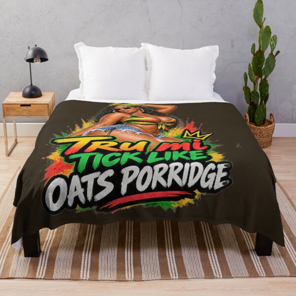 Item preview, Thick Like Oats Porridge – Jamaican Patois Curvy Queen designed and sold by digitalbob60.