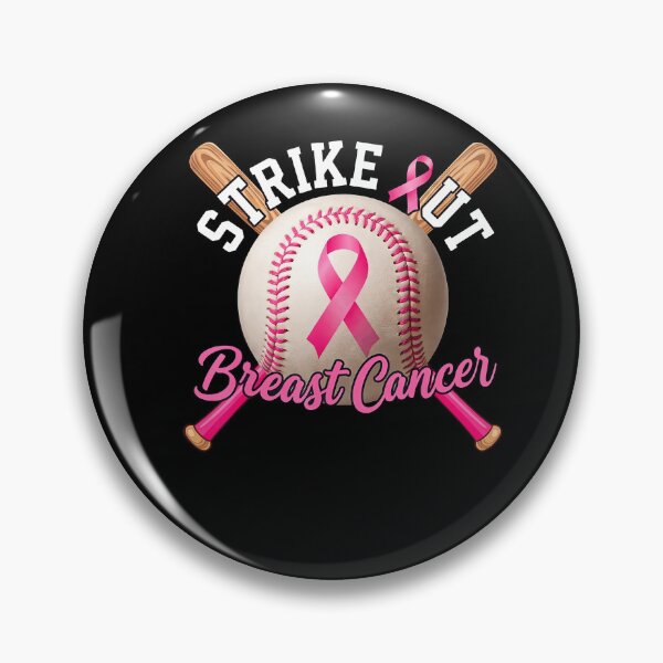 Artikelvorschau, Strike Out Breast Cancer Warrior Baseball Pink Ribbon entworfen und verkauft von Khescoiu.