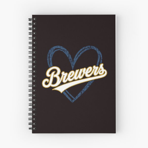 Item preview, Brewers Heart Retro Vintage Baseball Gift for Fans designed and sold by ImeldaSparks.