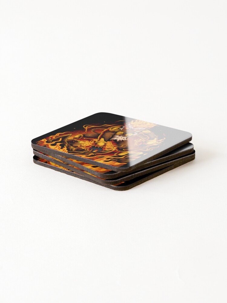 Thumbnail 4 of 5, Coasters (Set of 4), Monkey Fire designed and sold by Magisolution.