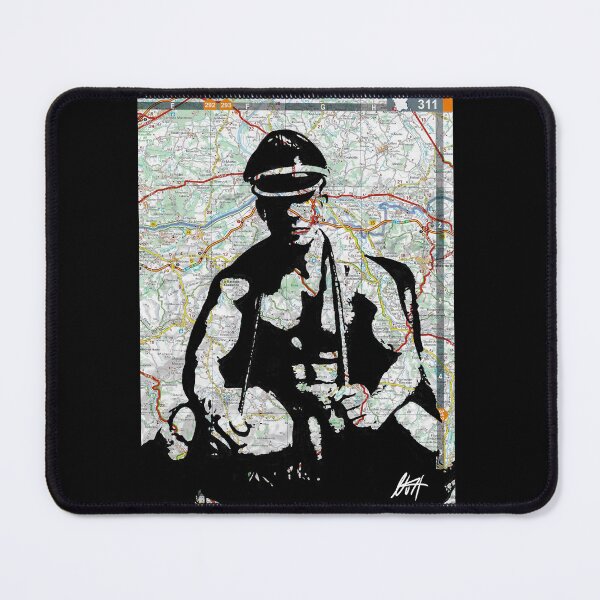 Item preview, Leather Nude Police Daddy With Whip And Dick Map Art By NLMKArtStudio designed and sold by NLMKArtStudio.