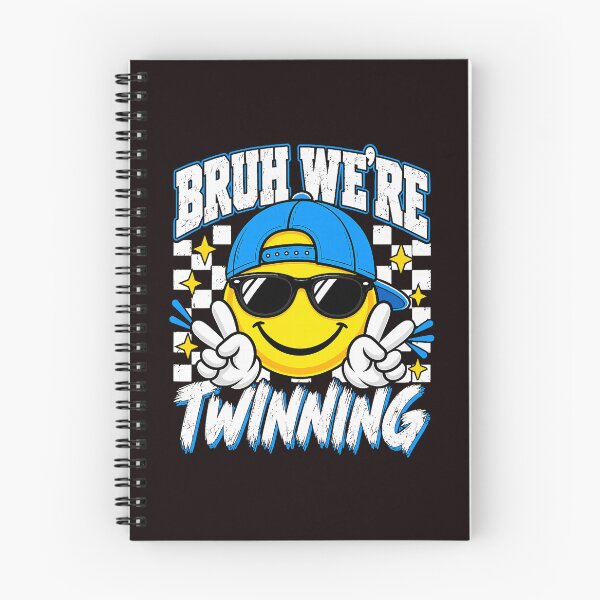 Item preview, Bruh We're Twinning Smile Face Twin Day Funny designed and sold by ImeldaSparks.