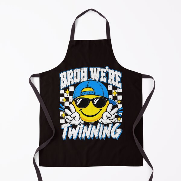Item preview, Bruh We're Twinning Smile Face Twin Day Funny designed and sold by ImeldaSparks.