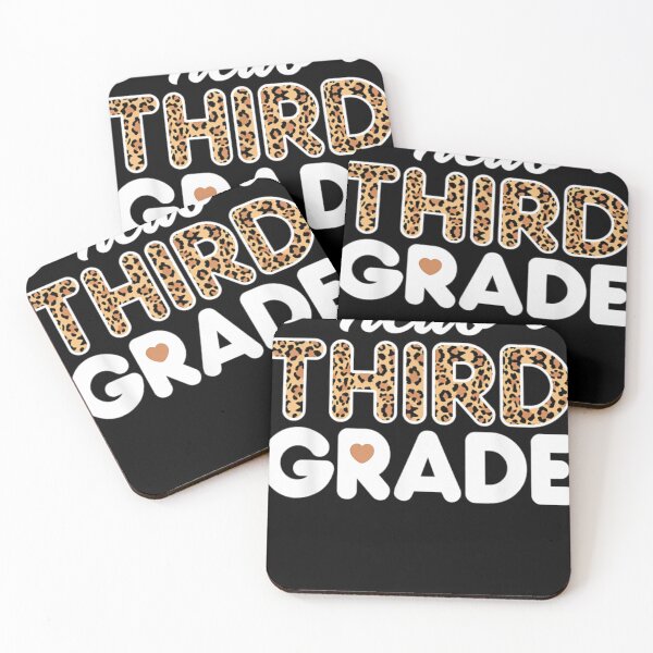 Item preview, Hello 3rd Grade Leopard designed and sold by Nerocatish.