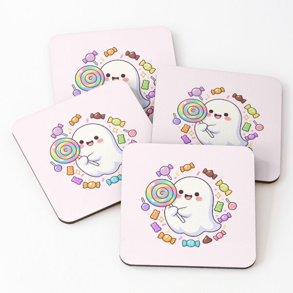Item preview, Cute Ghost Halloween | Kawaii Ghost Candy Lollipop designed and sold by MrDev.
