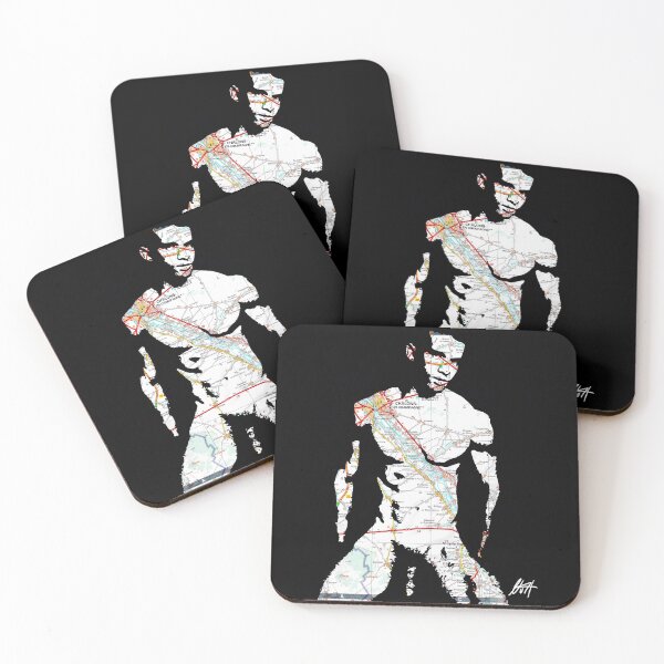 Item preview, Smooth Toned Black Twink With His Dick Out Map Art By NLMKArtStudio designed and sold by NLMKArtStudio.