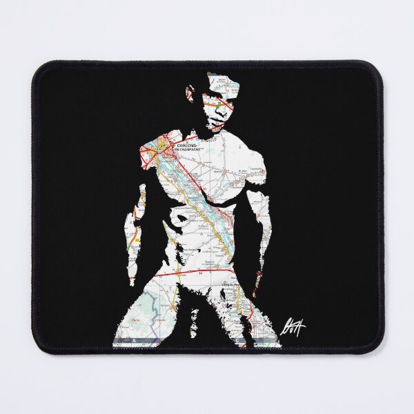 Item preview, Smooth Toned Black Twink With His Dick Out Map Art By NLMKArtStudio designed and sold by NLMKArtStudio.