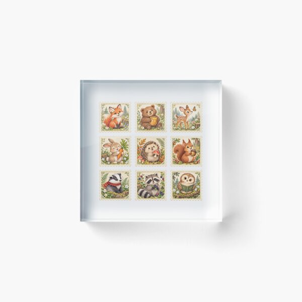 Item preview, Forest Animals Postage designed and sold by naragonkanok.
