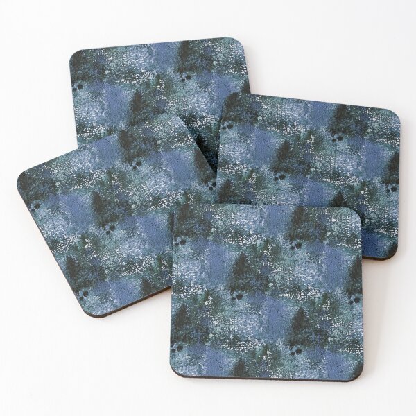 Item preview, Textured Grunge Abstract in Black and Blue designed and sold by Artistestella.