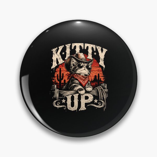 Item preview, Kitty Up Cowboy Cat Western Animal Lover designed and sold by RetroMini2026.