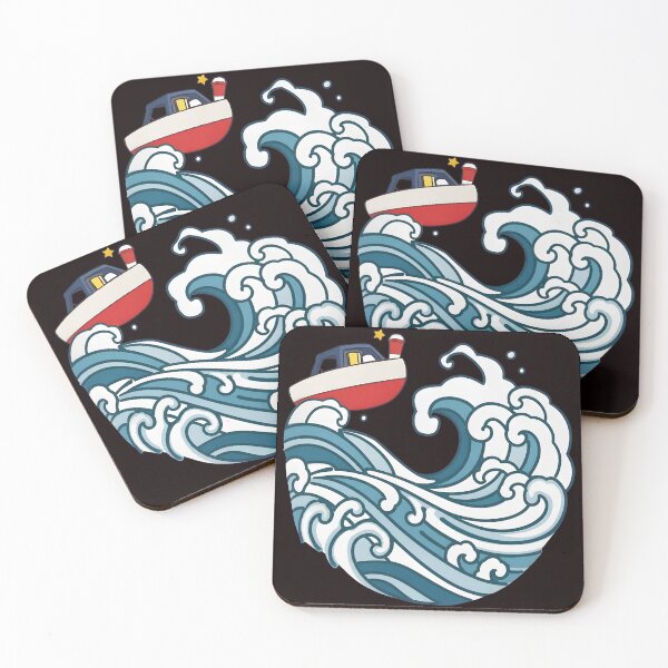 Item preview, Boat on a Wave Cute Nautical Adventure designed and sold by noah-vyre.