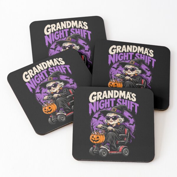 Item preview, Grandma Witch Scooter Candy Collector Spooky Fun designed and sold by markymaarty.