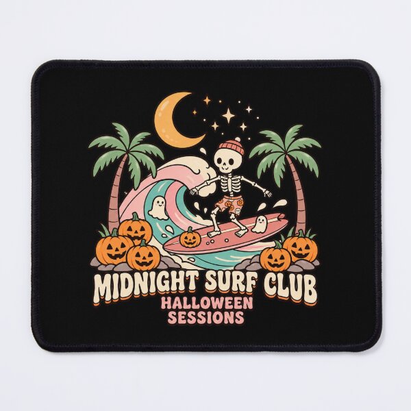 Item preview, Halloween Surfing Skeleton | Cute Skeleton Surfboard Pumpkin designed and sold by MrDev.