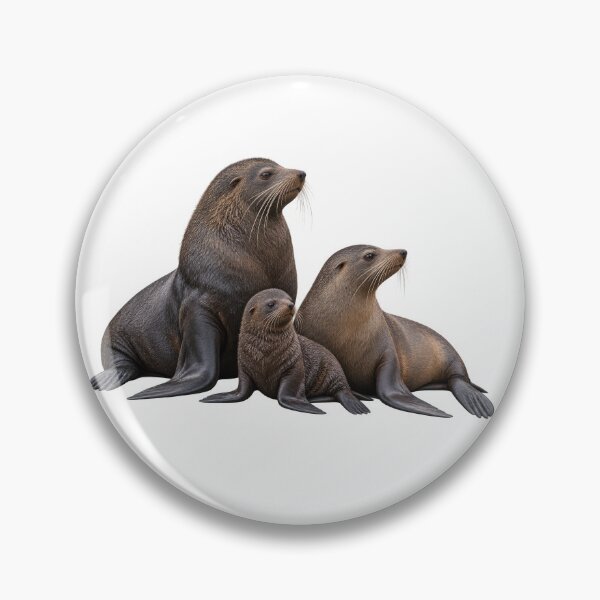 Item preview, New Zealand / Long-nosed Fur Seal Family on Gabo Island designed and sold by Colin Dixon.