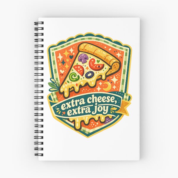 Item preview, Extra Cheese Extra Joy Funny Pizza Lover Retro Food Design designed and sold by inkoutninja.