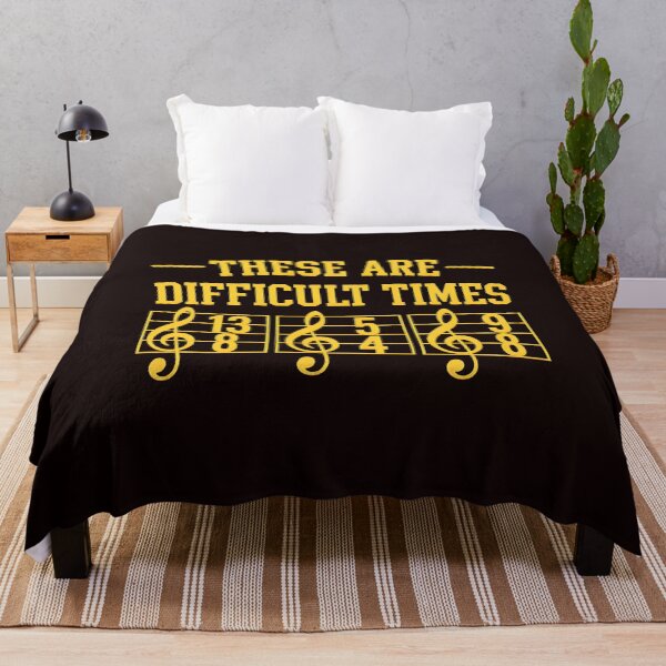 Item preview, Difficult Times Music Pun Funny Quote  designed and sold by kawanva-studio.