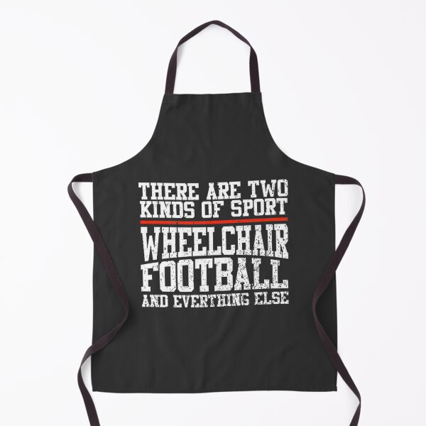 Aperçu de l'œuvre Citation audacieuse sur les sports adaptés avec un design de football en fauteuil roulant créée et vendue par ThajaFloecky.