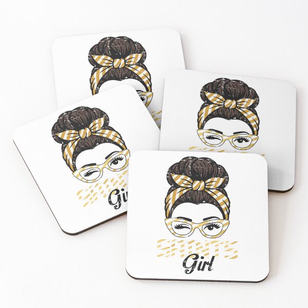 Item preview, Saints Girl Black Gold Football Fan Pride designed and sold by ImeldaSparks.