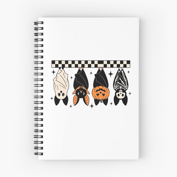 Item preview, Cute Hanging Bats Spooky Halloween Checkered Pattern designed and sold by Foroirebouti.
