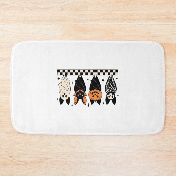 Item preview, Cute Hanging Bats Spooky Halloween Checkered Pattern designed and sold by Foroirebouti.
