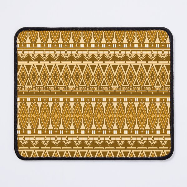 Item preview, Ethnic pattern geometry striped mustard color designed and sold by fuzzyfox.