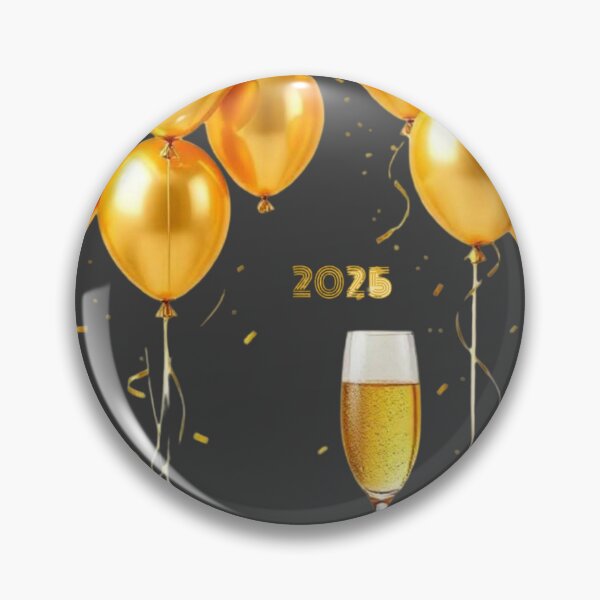 Item preview, Arte para fiestas de celebración de Feliz Año Nuevo 2025 designed and sold by Robert Lucio.