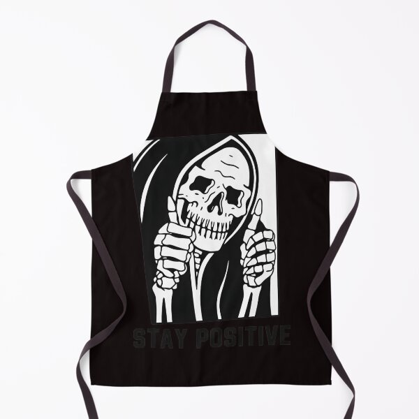 Item preview, Grim Reaper Stay Positive Skeleton Art designed and sold by GulnorGermelo.