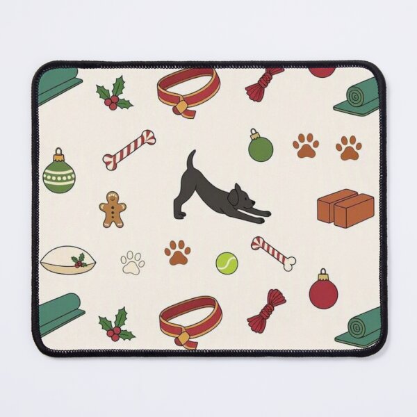 Item preview, Christmas & Yoga Dog Pattern Design designed and sold by PawFitt.
