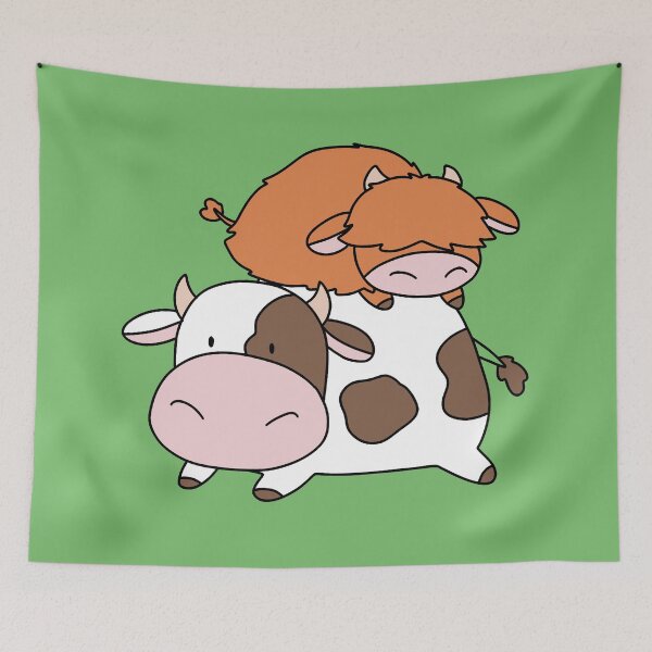 Item preview, Little Highland Cow and Spotted Cow designed and sold by SaradaBoru.