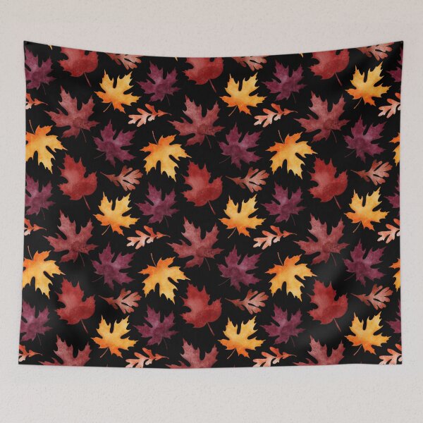 Item preview, Watercolor Burgundy Autumn Maple Leaf designed and sold by FestivityFinds.