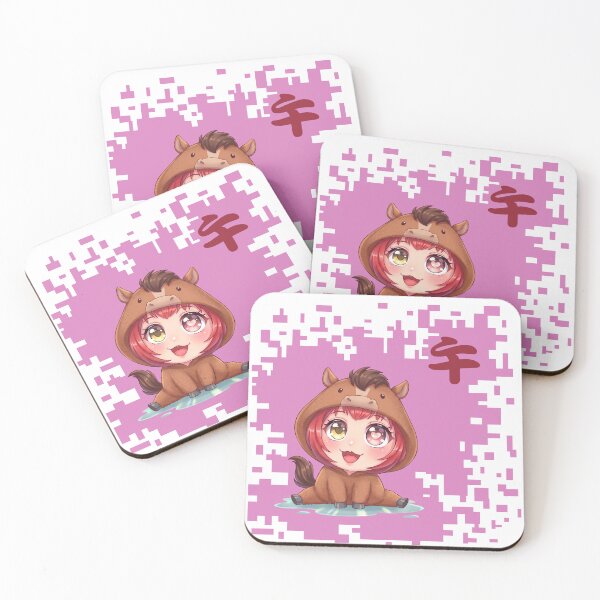 Item preview, Kawaii Japanese Zodiac horse- Year of the horse designed and sold by Neo Japonism Art.