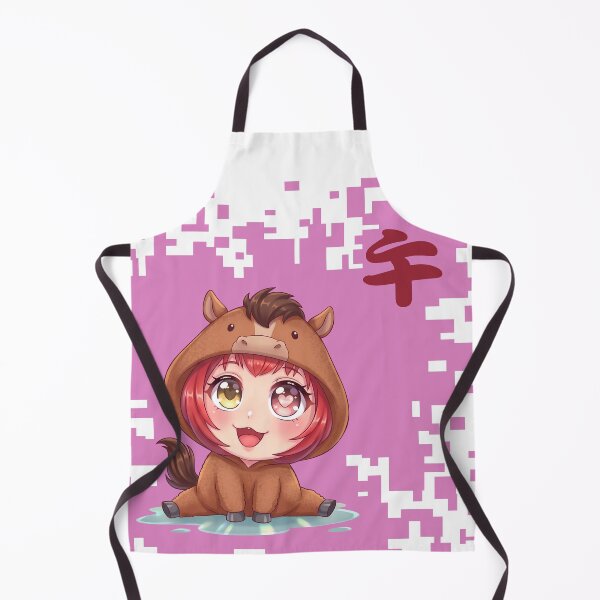 Item preview, Kawaii Japanese Zodiac horse- Year of the horse designed and sold by Neo Japonism Art.