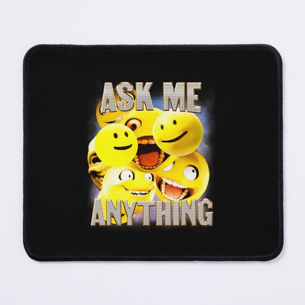 Item preview, Ask Me Anything Meme Yellow Emoji Bootleg Style designed and sold by nryum.