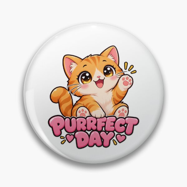 Item preview, Purrfect Day - Cute Kawaii Cat designed and sold by Visual Dept..
