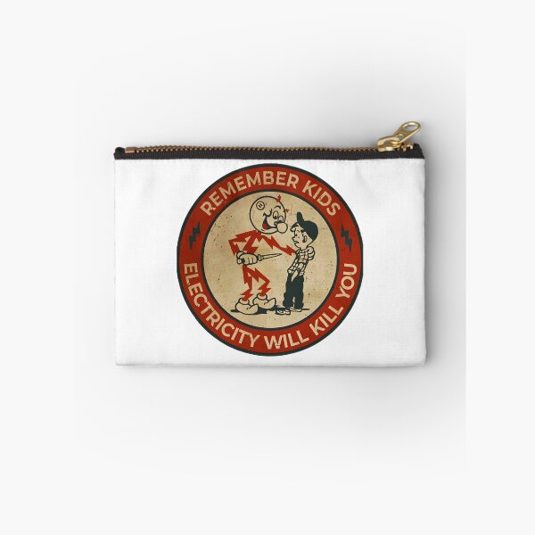 Item preview, Vintage Electricity Warning Sign Design for Kids Safety designed and sold by Ahmed Saeed.