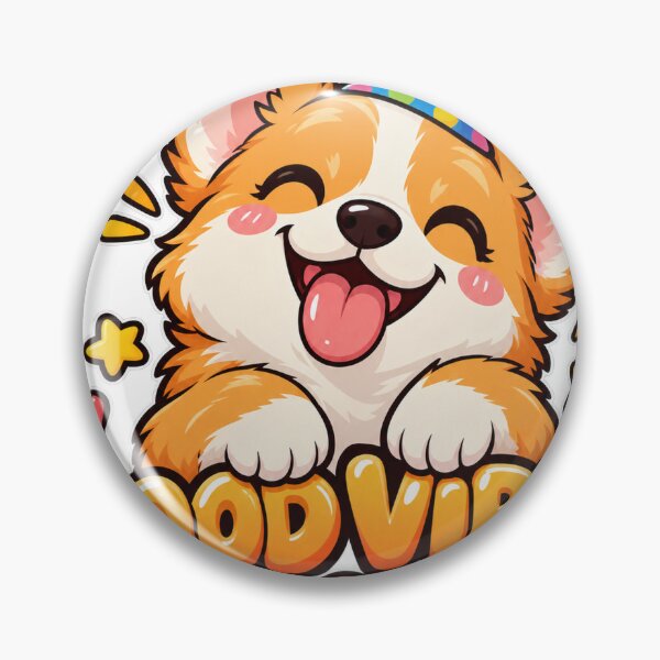 Item preview, Good Vibes Only - Happy Corgi Dog designed and sold by Visual Dept..