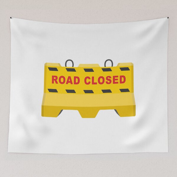 Item preview, Road Closed Barrier Icon designed and sold by VectorForge Studio.