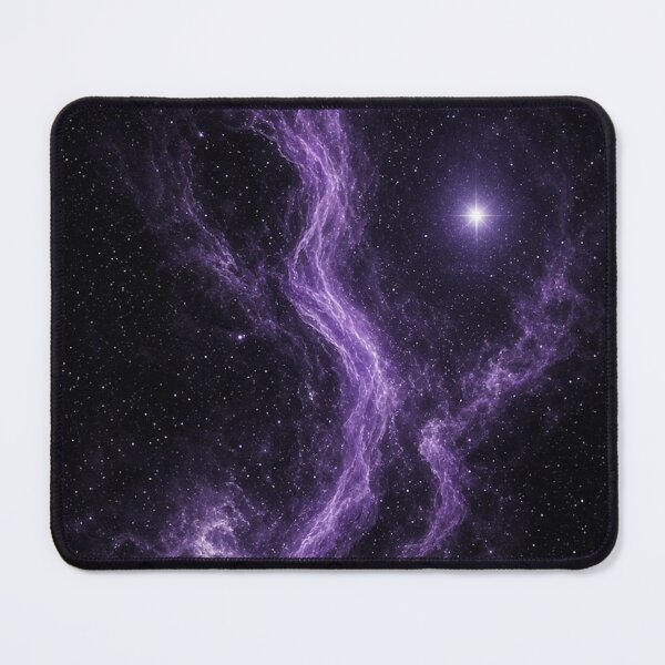 Item preview, Deep Purple Cosmic Nebula Space Galaxy Art designed and sold by IntelliMindDesigns.