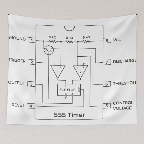 Item preview, 555 Timer Diagram - black designed and sold by Jagaroth.