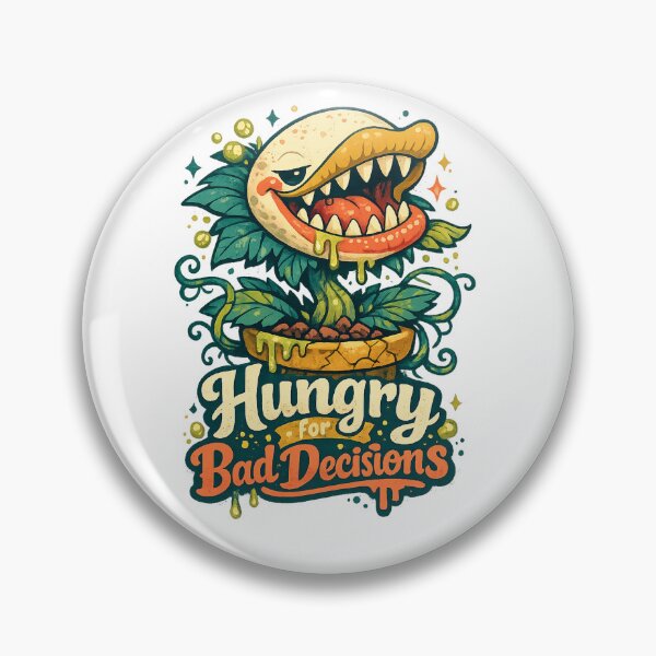 Item preview, Hungry for Bad Decisions Funny Carnivorous Plant Venus Flytrap Retro Design designed and sold by inkoutninja.
