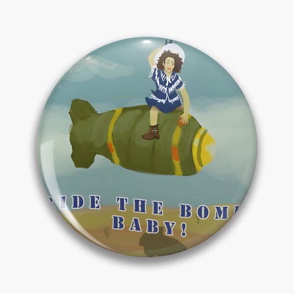 Item preview, Retro Style Ride the Bomb Baby Vintage Graphic Design designed and sold by Chaoz21.