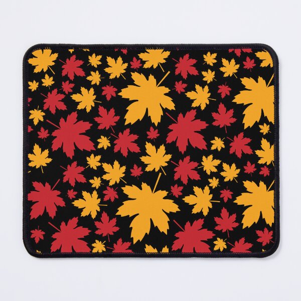 Item preview, Red Gold Autumn Maple Leaf designed and sold by FestivityFinds.