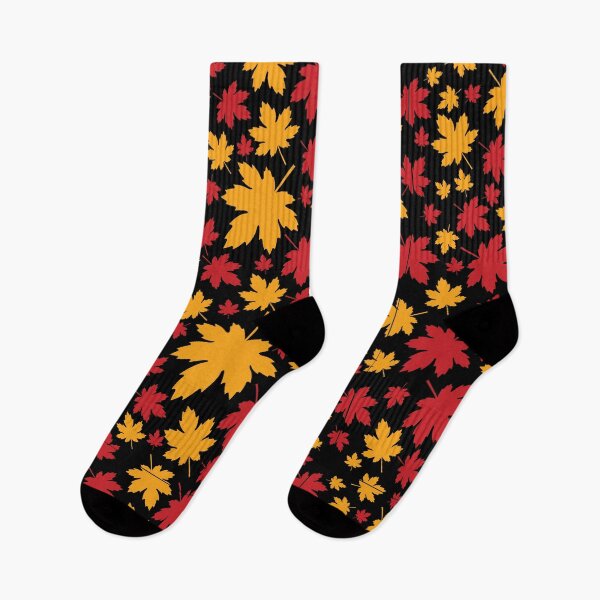 Item preview, Red Gold Autumn Maple Leaf designed and sold by FestivityFinds.